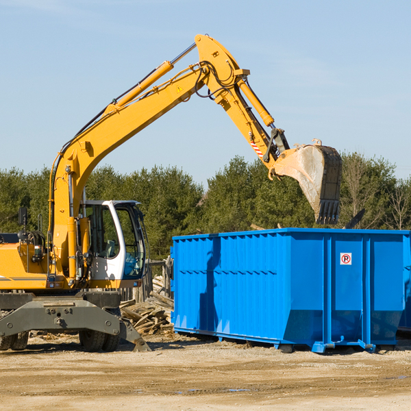 are there any restrictions on where a residential dumpster can be placed in Bartholomew County